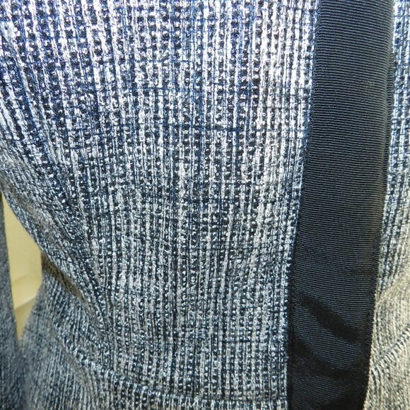 NWT HALOGEN Women's Black & White Tweed Peplum Jacket Size Small Petite - Picture 5 of 16